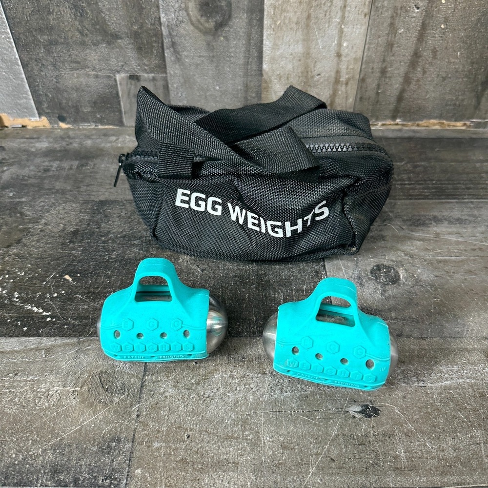 EGG WEIGHTS 3.0 Lb Set (1.5each egg) with Bag Teal